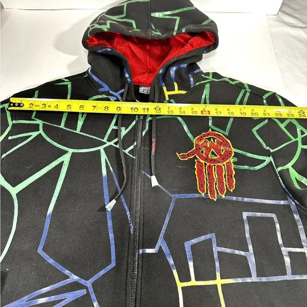 MISKEEN ORIGINALS ZIP HOODIE 2XLT EMBROIDERED GAMER SKATEBOARD-SEEN ON LIL ROMEO